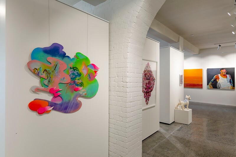 You don't need to be rich to collect art! - Art Month Sydney. Installation view of artworks in Collectors' Space exhibition